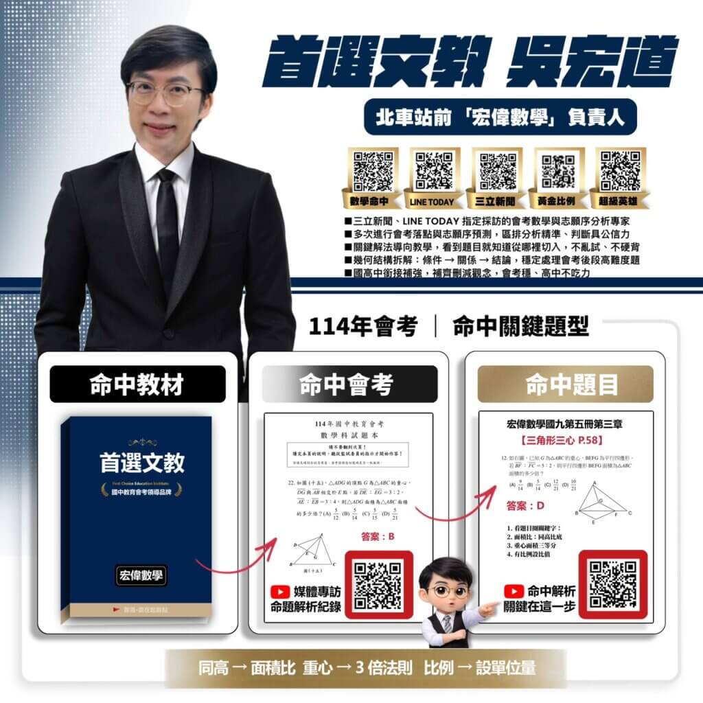 首選文教會考5A++保證班吳宏道老師