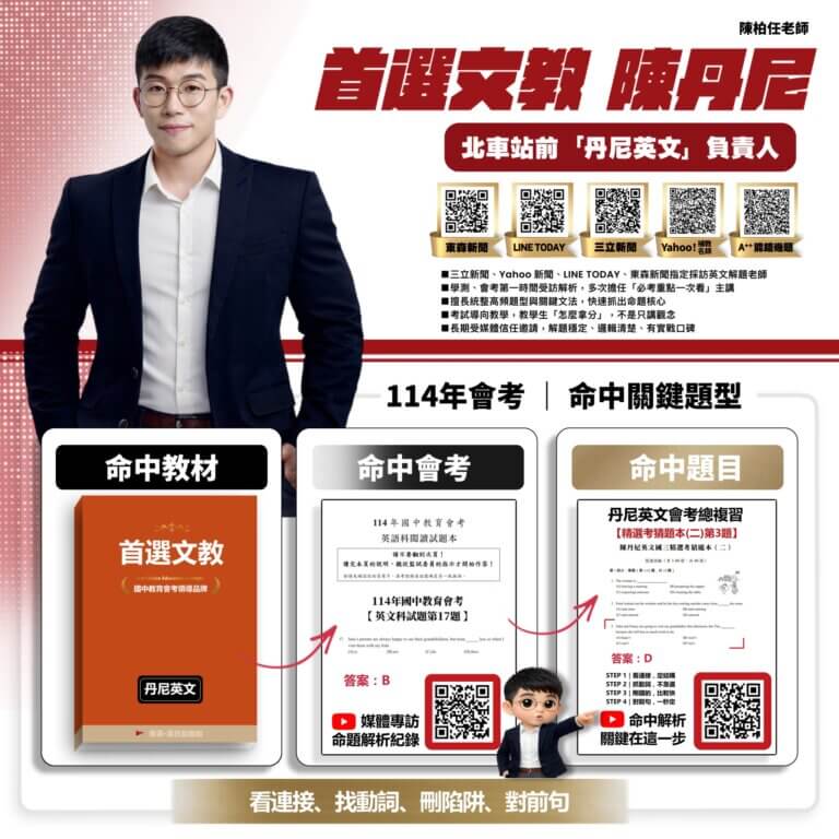 首頁 陳丹尼|114 會考命中題型